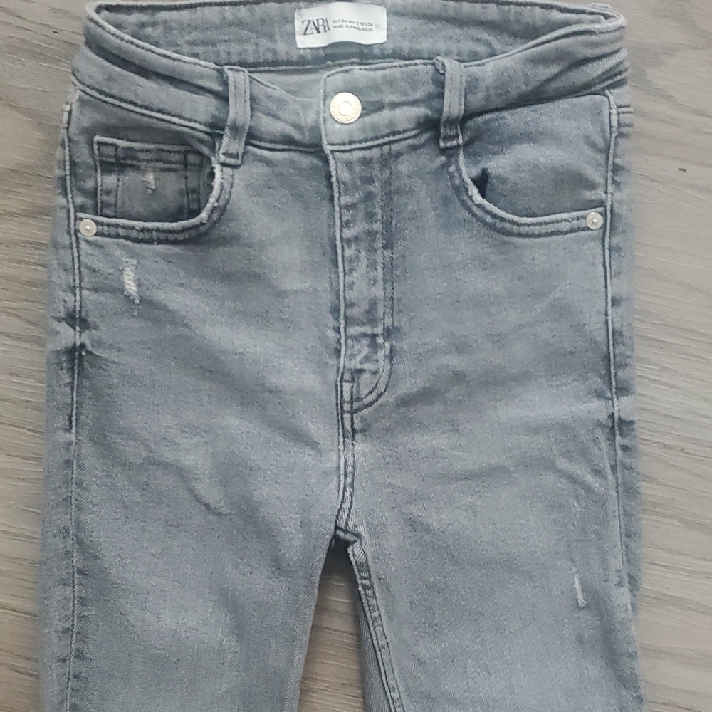 Zara Gray Denim Jeans